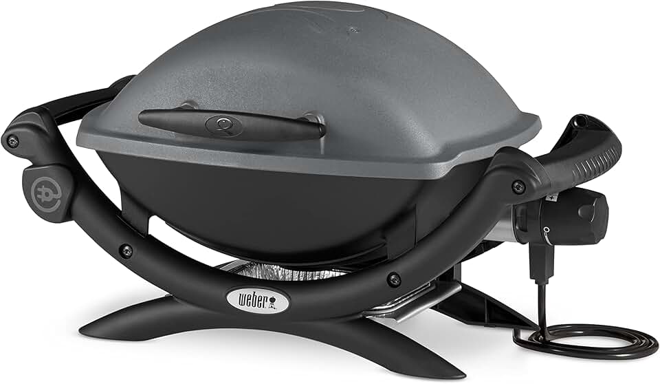 Weber - Q Barbecue Kettle - 1400 - noir/gris, rectangulaire, aluminium