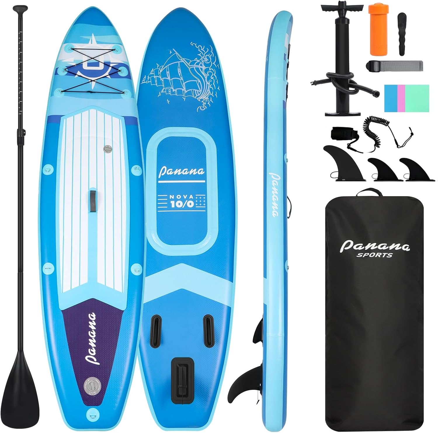 Panana - Planche SUP gonflable - ultra-légère, accessoires, adulte
