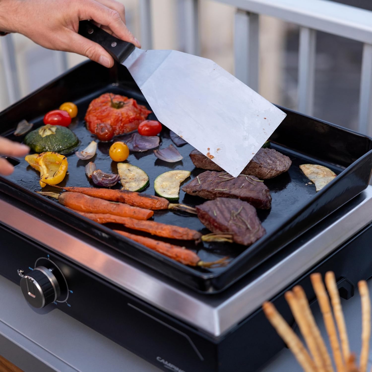 Campingaz - Plancha Electric 1 XD - compacte - plaque fonte émaillée