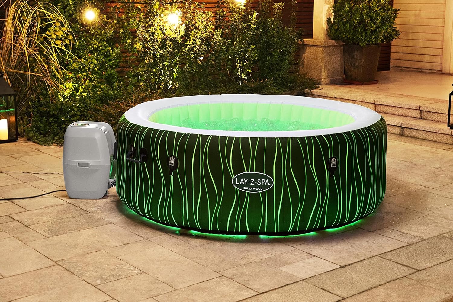 Bestway - LAY-Z-SPA Hollywood - 196x66cm - 4-6 personnes, Airjet