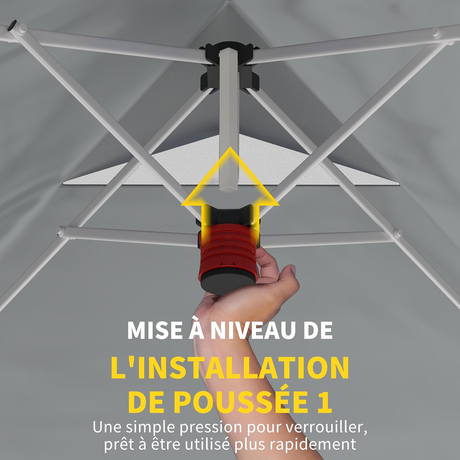 Outsunny - Tonnelle Pliante Pop-up - 3x3m - UPF50+, Hauteur réglable, Blanc