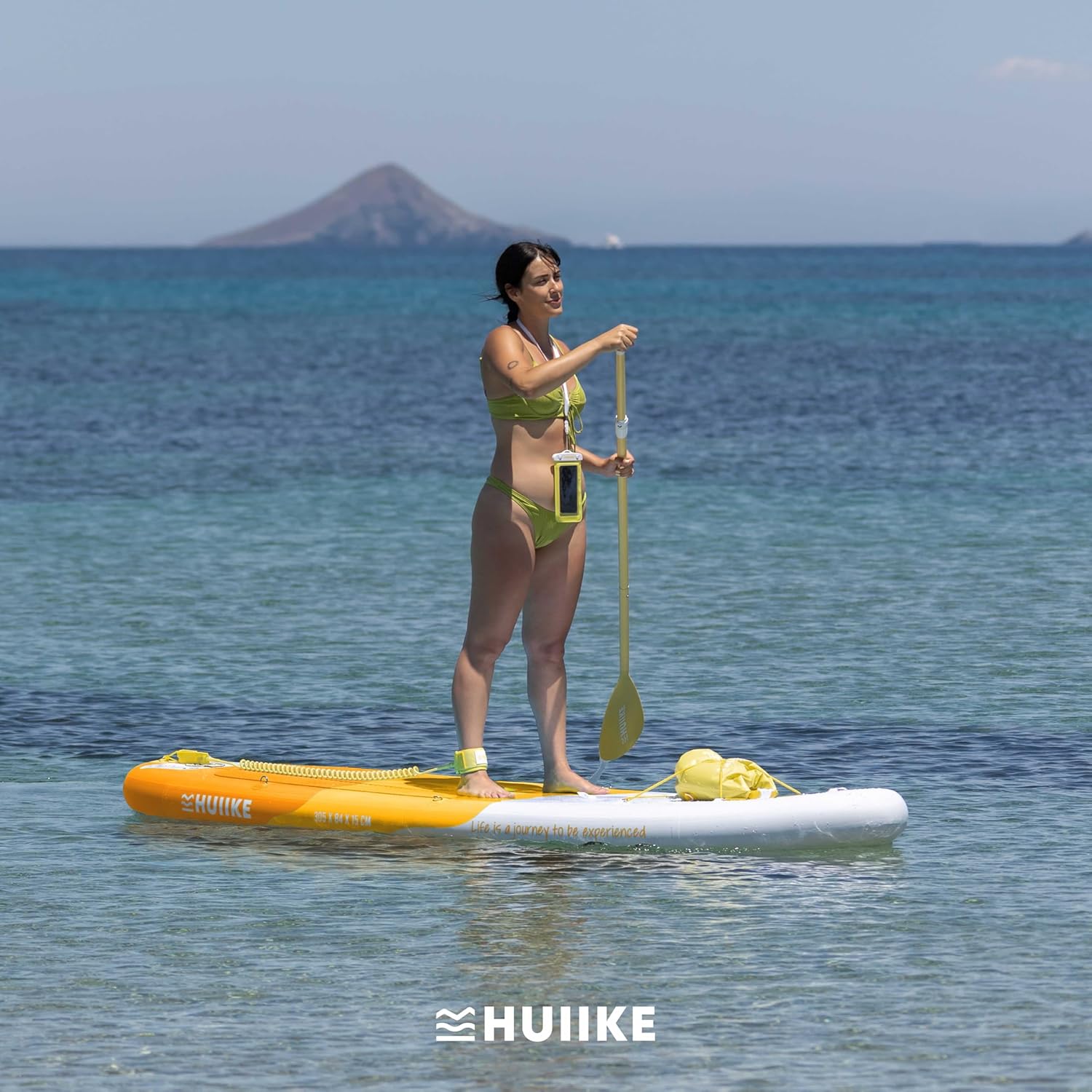 HUIIKE - Paddle gonflable adulte - 305x84x15 cm - stabilité, accessoires inclus