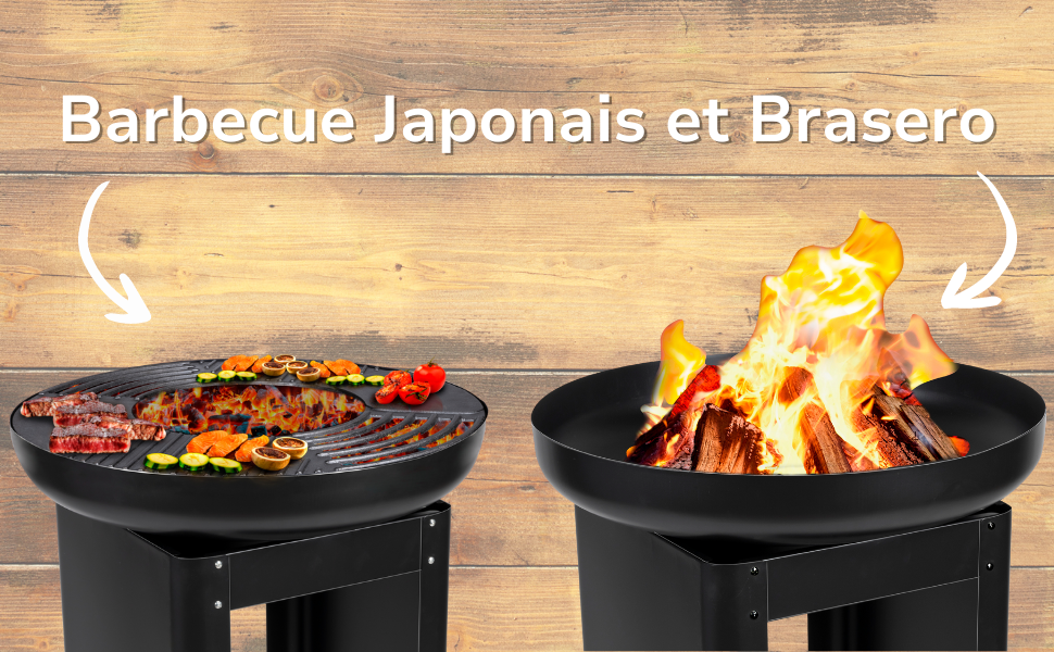 barbecue charbon de bois, barbecue, brasero, brasero exterieur, barbecue japonais