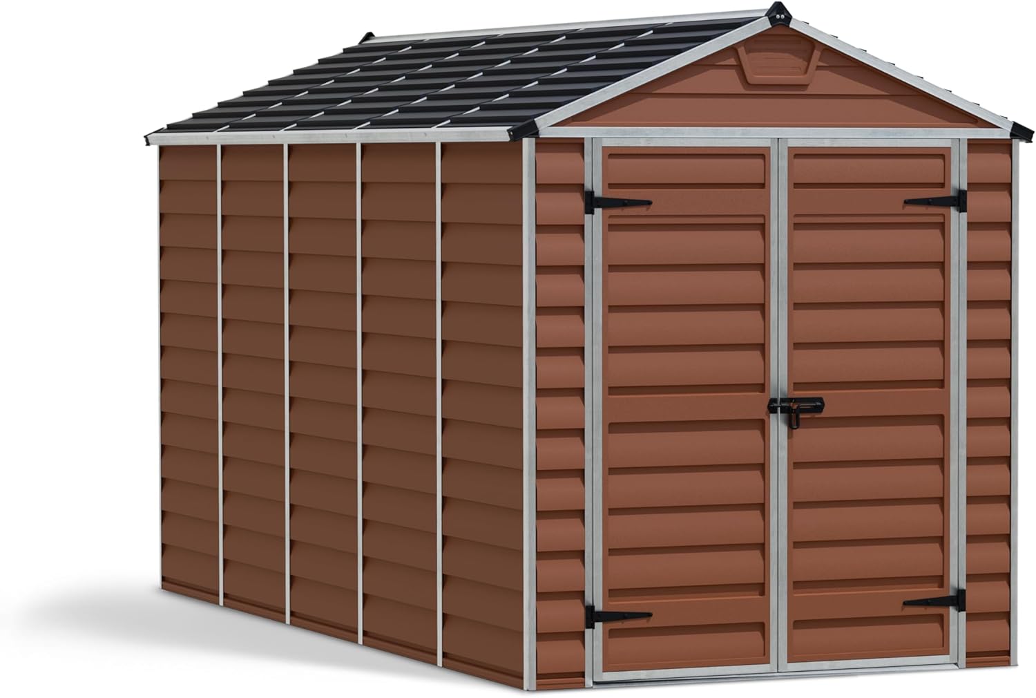Abri de Jardin en Kit Skylight 7m², Cadre en Aluminium, Panneaux en Polycarbonate, Ambre