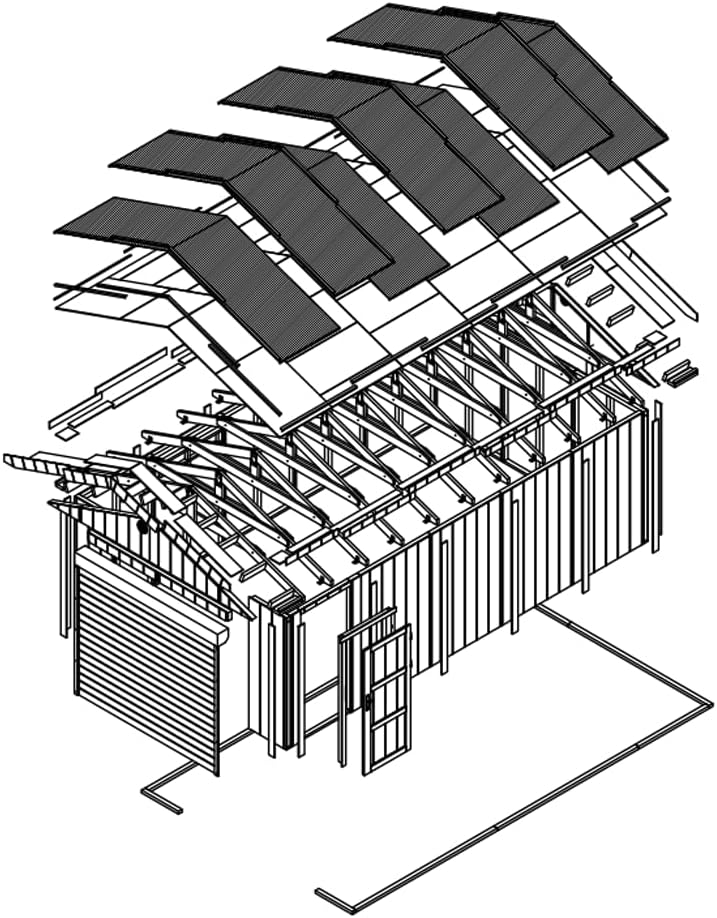 Garage de Jardin QUALITÉ Premium - Abri de Jardin - 21 m²- L378xl648 cm - Construction en Panneaux LP Smartside - Rangement pour vélos, Remise à Outils - TIMBELA M992B