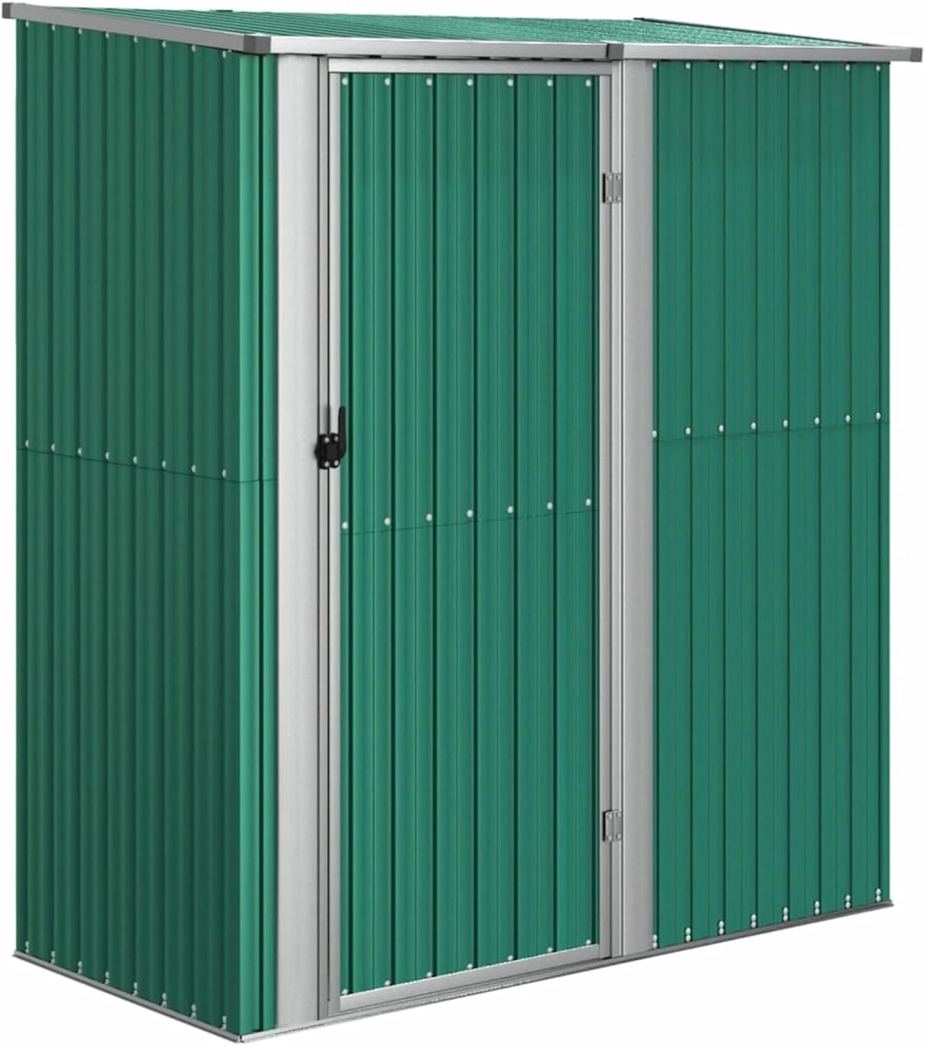 ShGaxin - abri de jardin en acier galvanisé vert - 180x97x200 cm - extérieur robuste