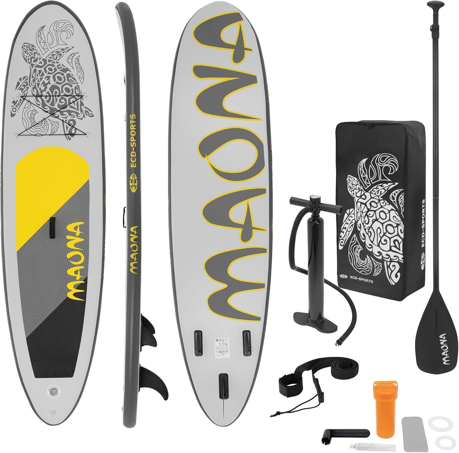ECD Germany - SUP gonflable série Stand Up - 305/308/320/380 cm - PVC, 120/150 kg, 10/15 cm d'épaisseur