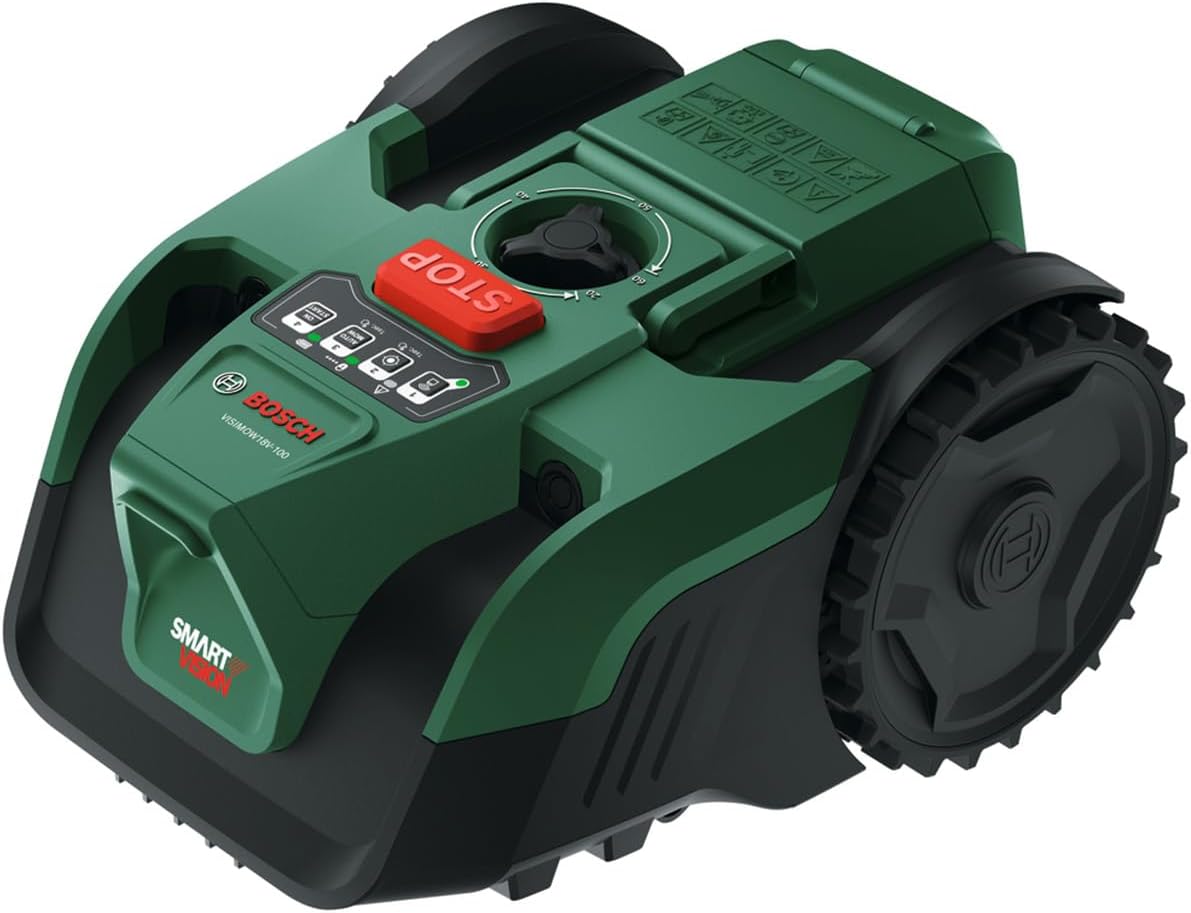 Bosch - Tondeuse robot série VISIMOW - 16 cm - 100 m², coupe 20-60 mm - VISIMOW18V-100