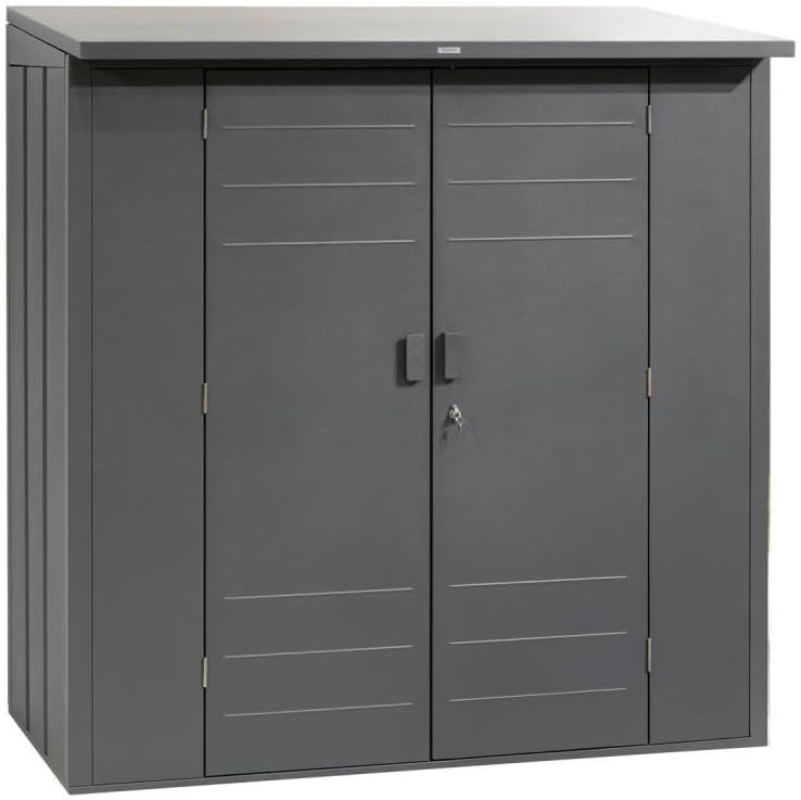 Hespéride - Abri de Jardin Forgia 2,2m² - acier graphite robuste