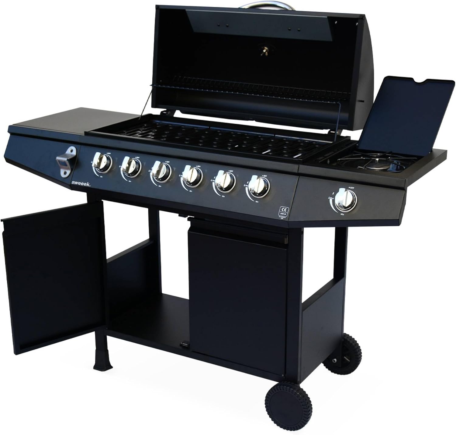 Alice's Garden - Treville série - barbecue gaz 7 brûleurs, thermomètre, feu latéral
