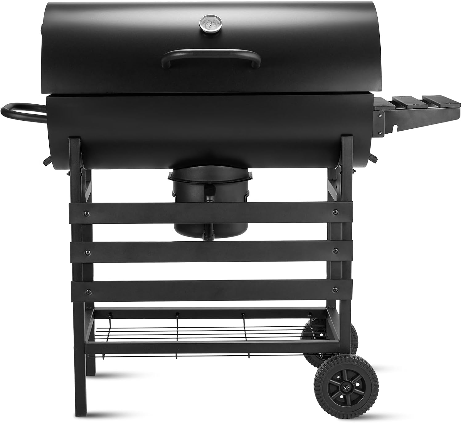 DEWINNER - barbecue charbon série de base - grille XXL, roulettes, tiroir à cendres