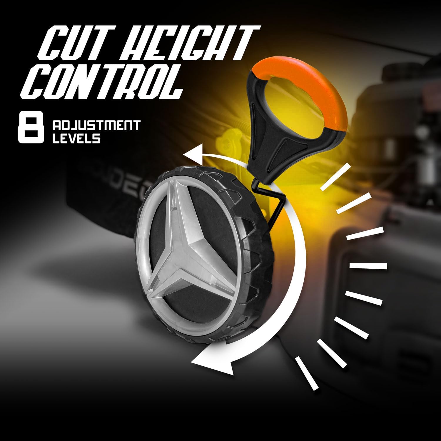 Boudech® Tondeuse automotrice 225cc 5.2p OHV 4 Temps avec e-Start Mulching 4in1 520mm Largeur de Coupe