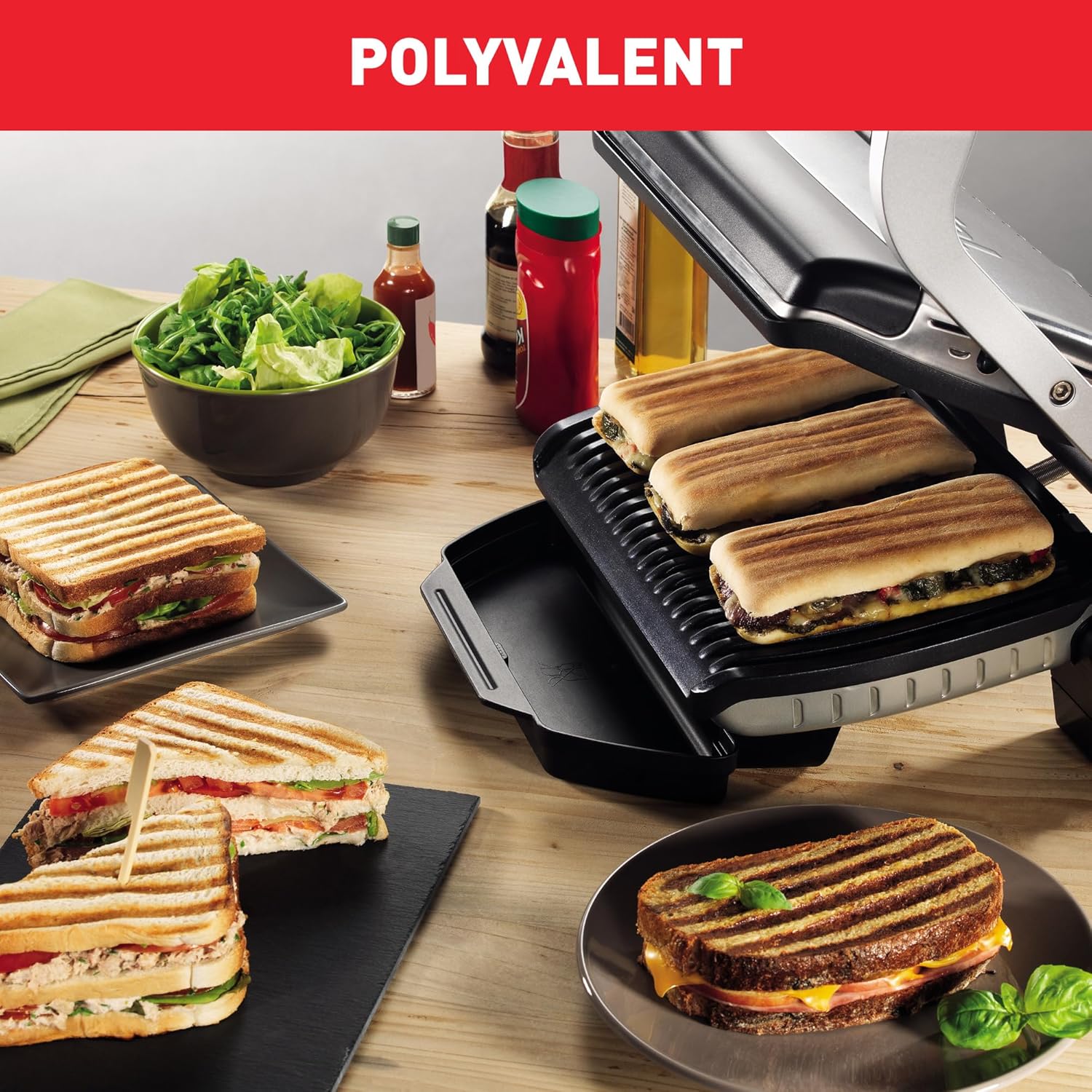 Tefal - Optigrill+ série - 4 personnes, 6 programmes, mode manuel - GC712D12