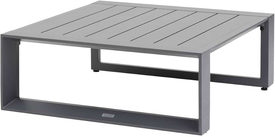 Hespéride - Allure Graphite - 79x79x30cm - Table basse jardin alu