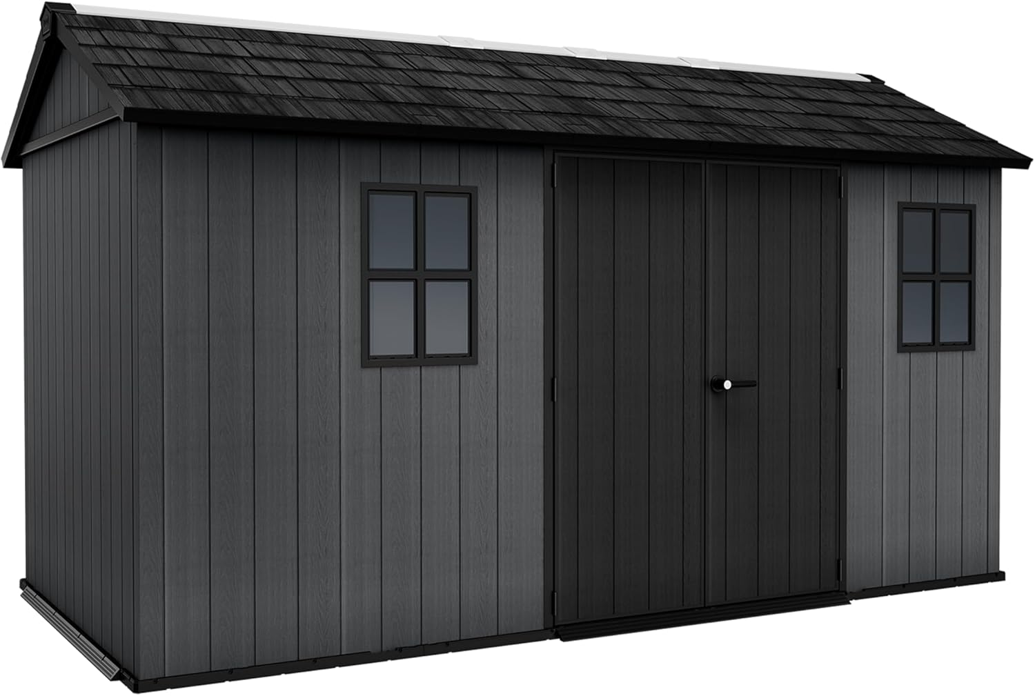 KETER - Newton Plus - abri de jardin 8,6m² gris bois - 1375-8