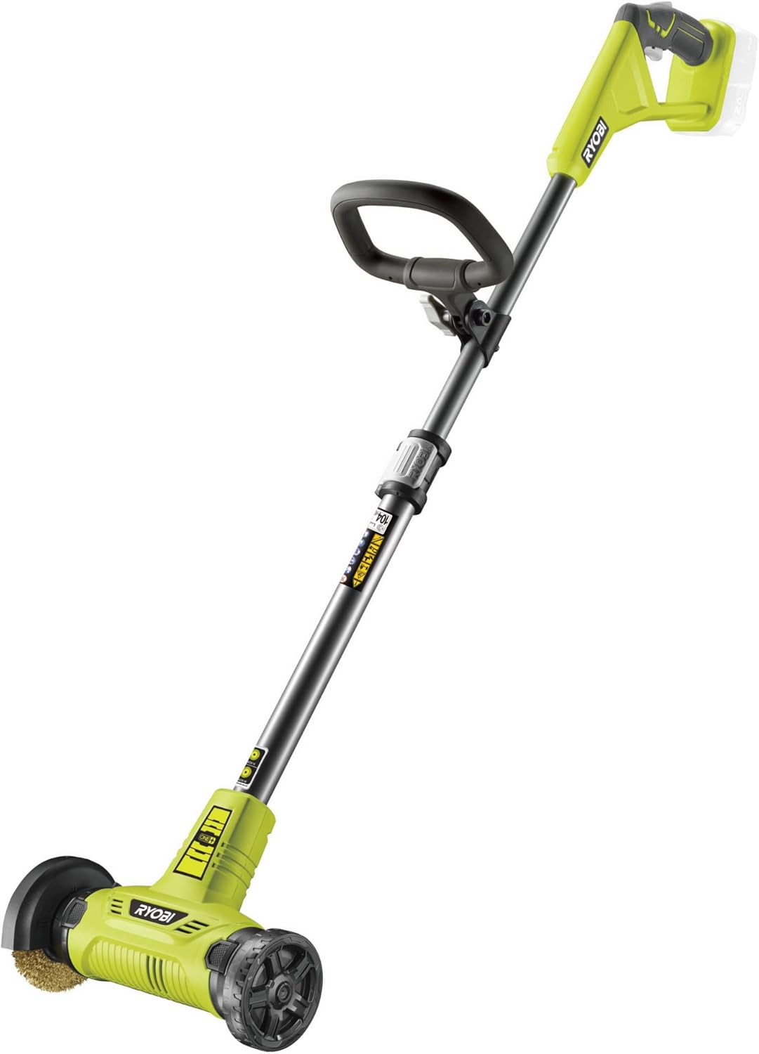 Ryobi - Nettoyeur de joints One+ 18V - Brosse métallique 11,5cm, efficace pour terrasse et carrelage - RY18PCA-0