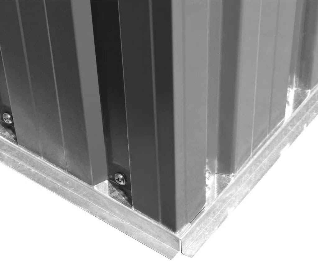 Tidyard - Catherinol Abri de Jardin Métal Gris 257x205x178 cm – spacieux