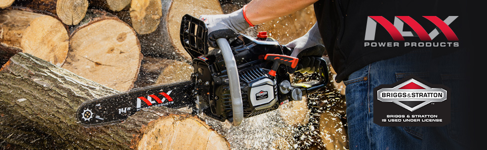 NAX POWER PRODUCTS 300C moteur 45 cm3 1,6 kW guide 16" 40 cm Briggs & Stratton produit sous