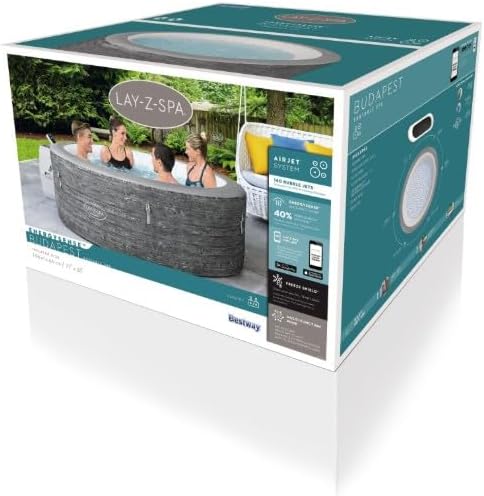 Bestway Spa Gonflable Rond Lay-Z-Spa Budapest AirJet 4-6 Places