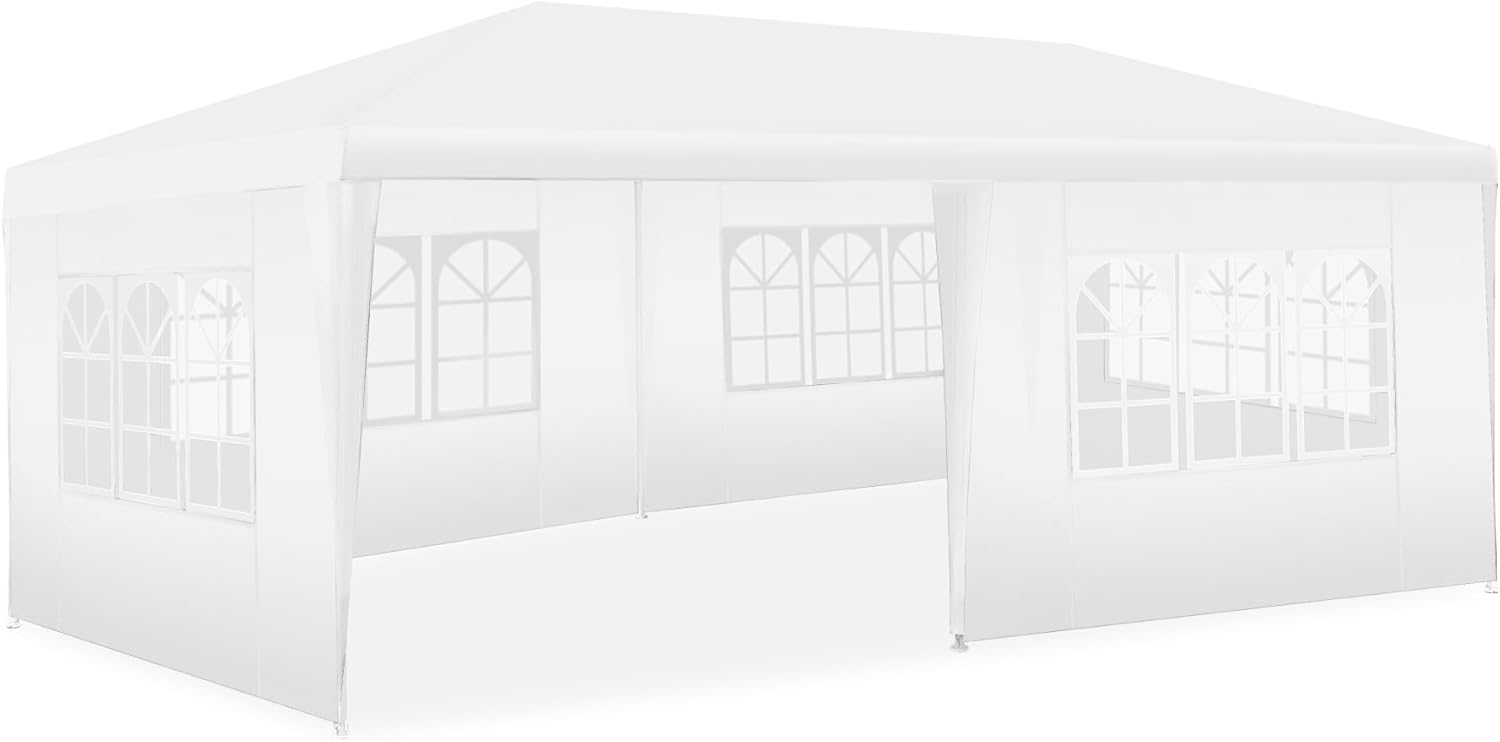 tectake - tonnelle de jardin 6x3 m - UV 30+, eau, parois amovibles, acier époxy