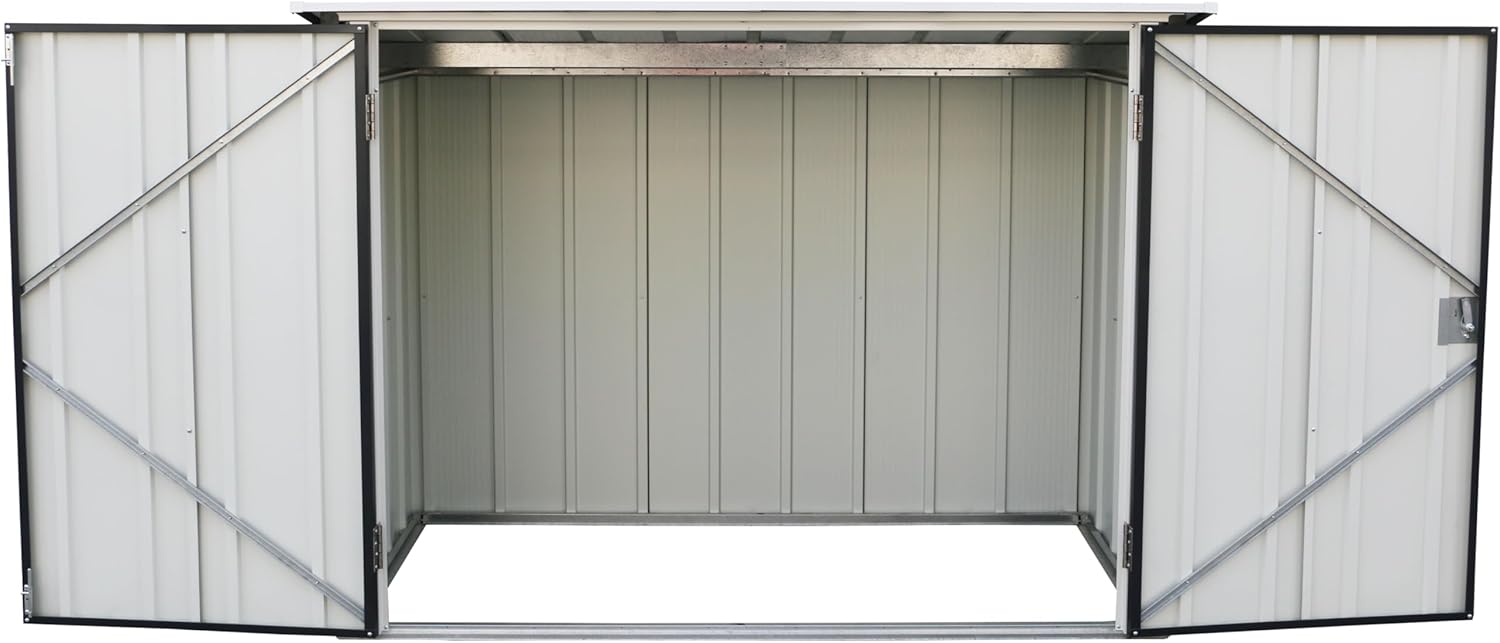 Duramax - Abri à vélos double - 203x101x146 cm - métal, portes verrouillables