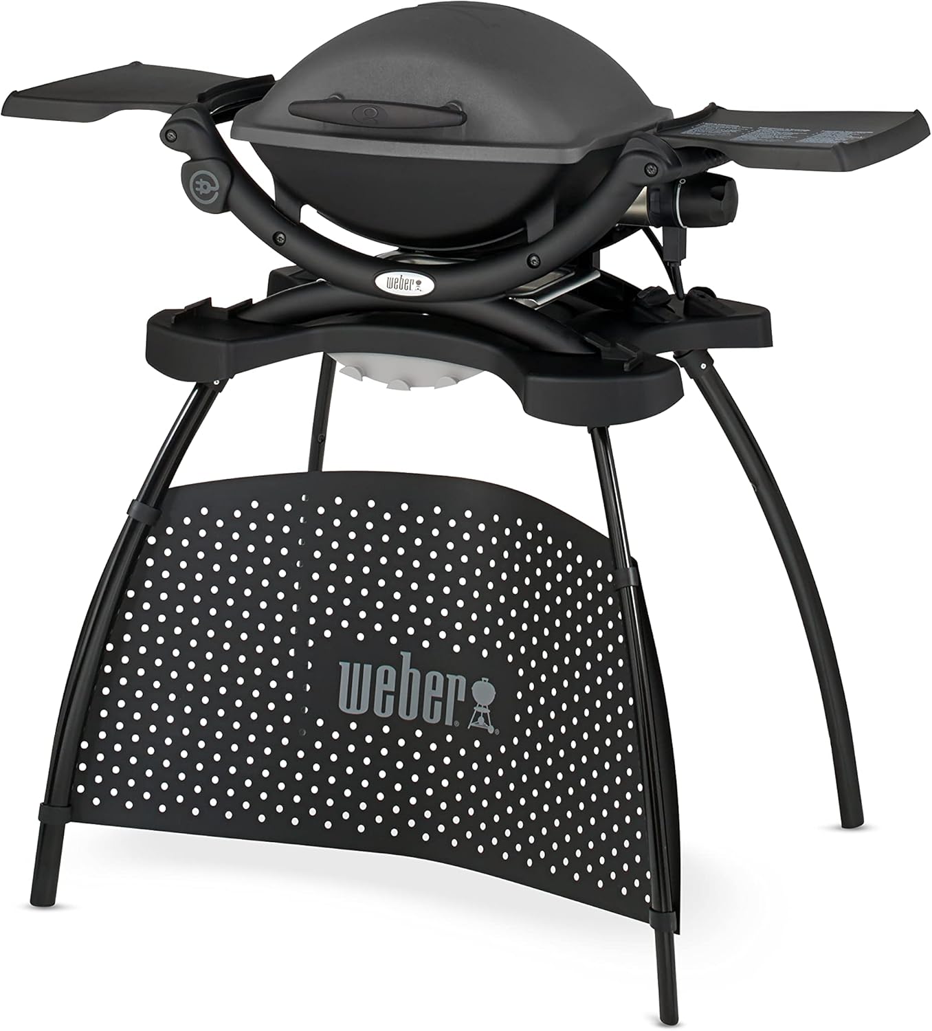 Weber - Q 1400 série - 43x32 cm - grille fonte, bac amovible, cordon 1,80 m, noir