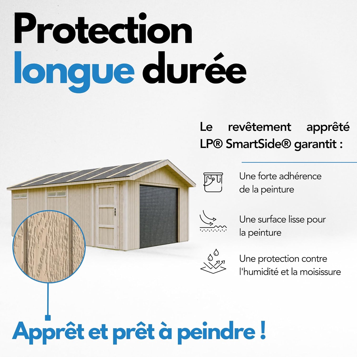 Garage de Jardin QUALITÉ Premium - Abri de Jardin - 21 m²- L378xl648 cm - Construction en Panneaux LP Smartside - Rangement pour vélos, Remise à Outils - TIMBELA M992B