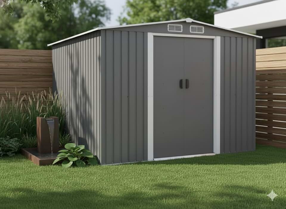 CONCEPT USINE - Jura - 6.66 m² - Abri métal robuste rangement jardin