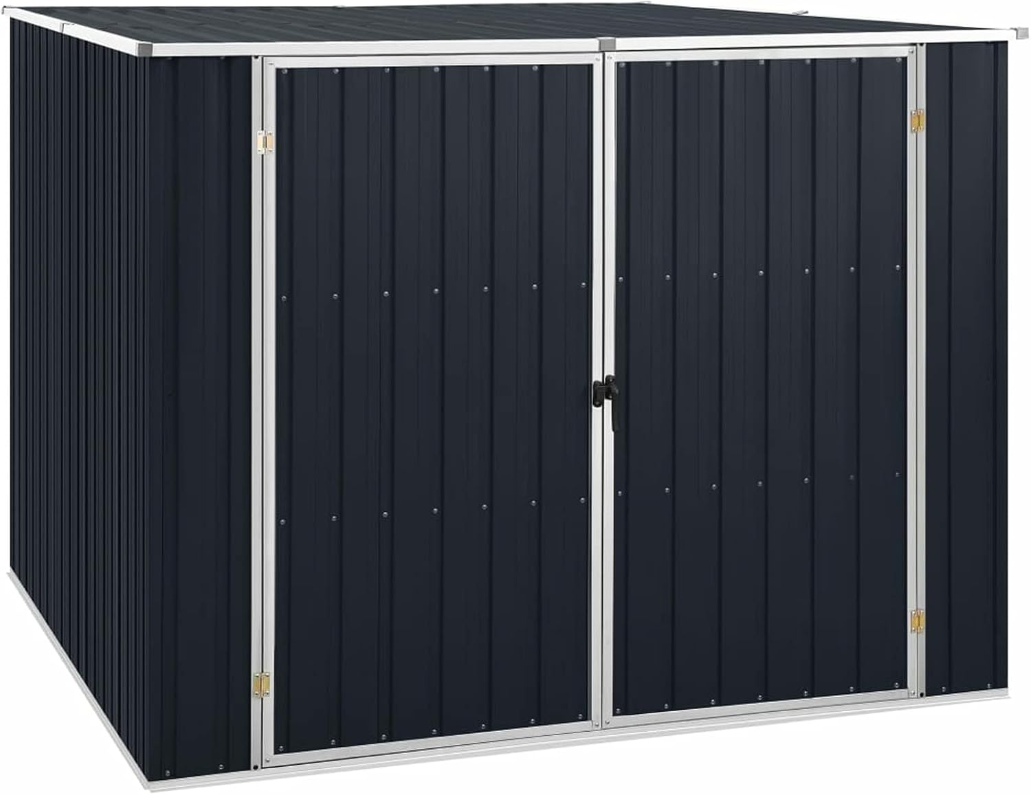 LAPOOH Abri de Jardin Anthracite 195x198x159 cm Acier galvanisé,Armoire De Jardin Exterieur,Abri De Jardin,Meuble Exterieur Rangement