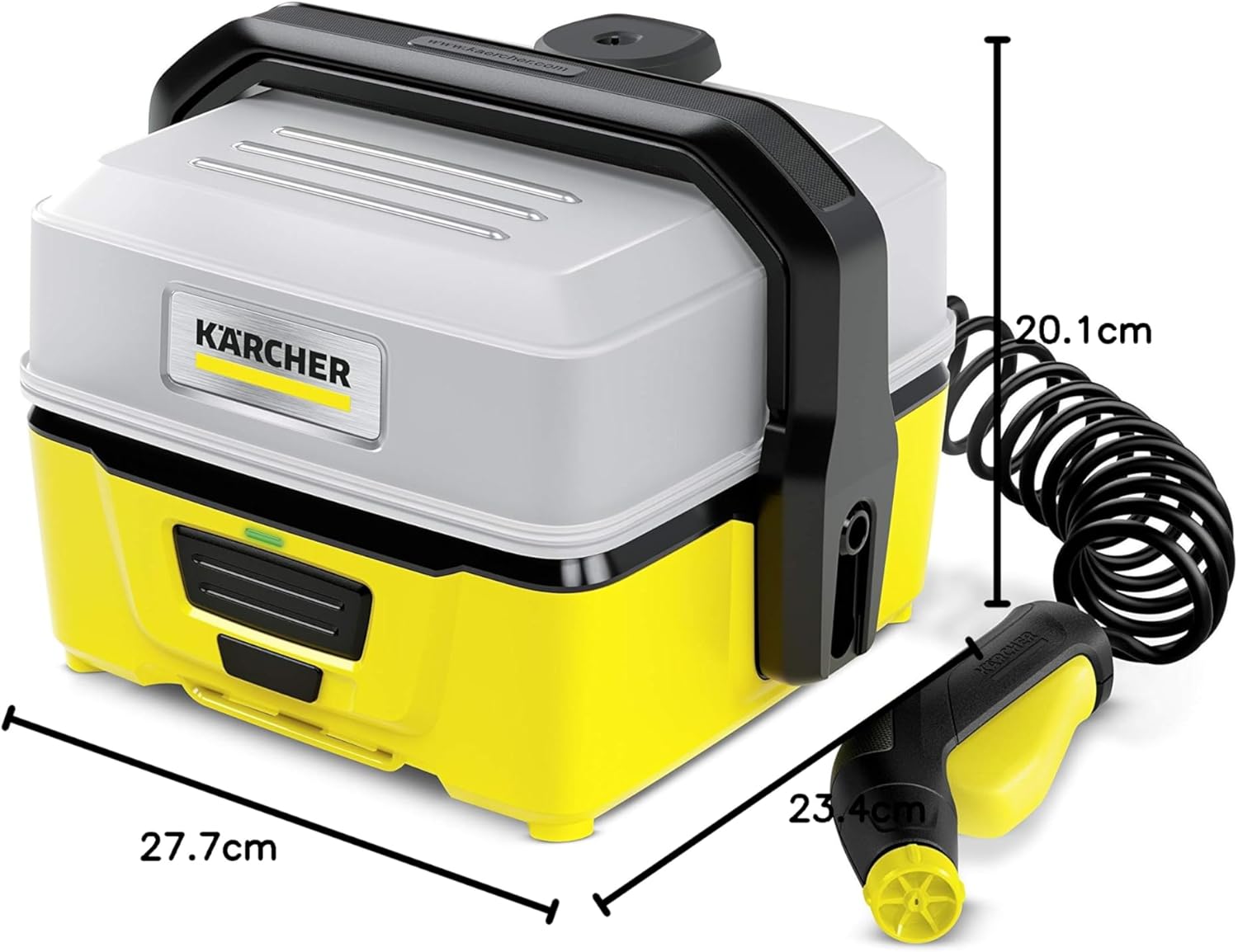 Kärcher - OC 3 - 2,2 kg - basse pression, batterie Lithium-Ion, 4 L, tuyau 2,8 m