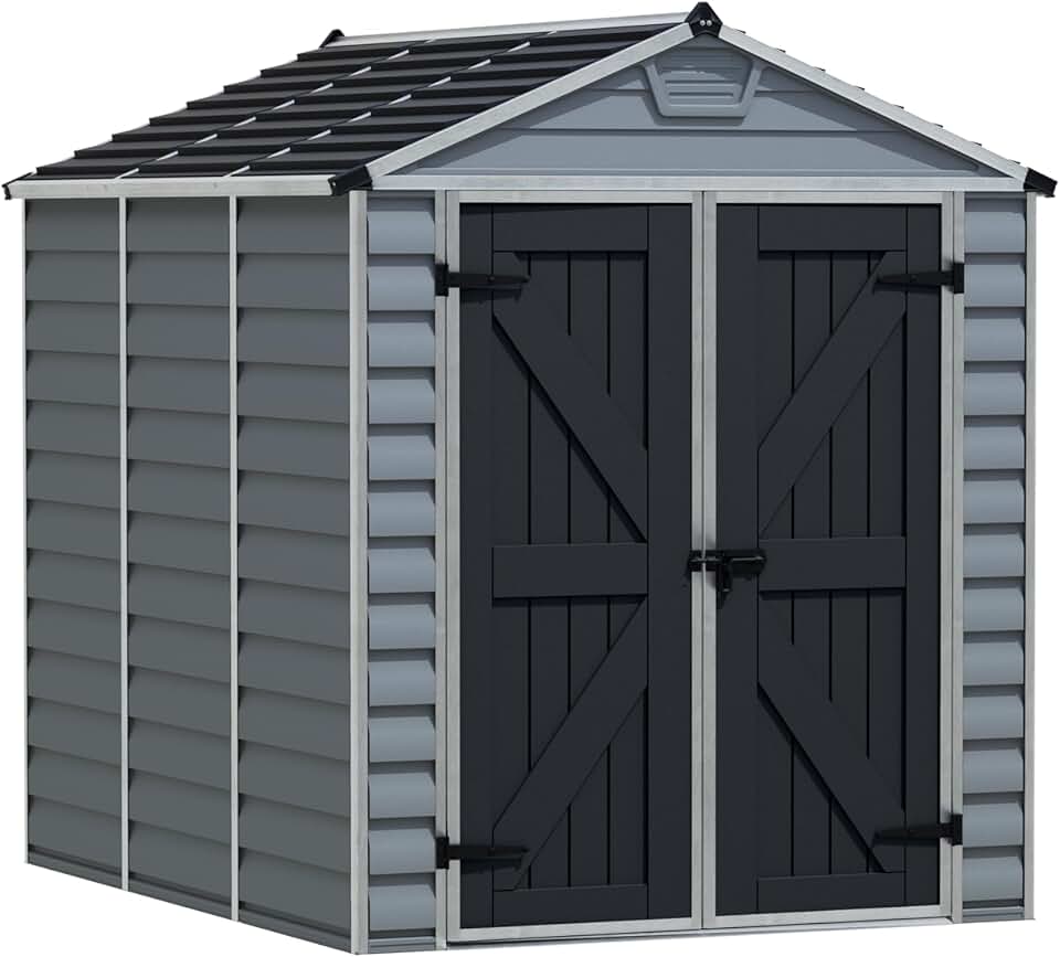 Canopia by Palram Abri de jardin en Kit Skylight 4.2m², Cadre en aluminium, panneaux en polycarbonate, Gris