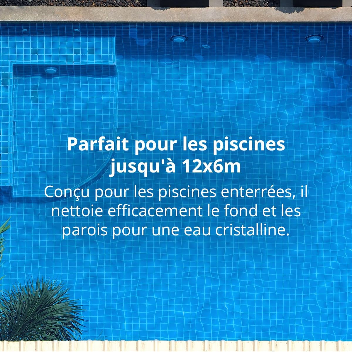 Zodiac - MX8 piscines 12x6m, fond/parois, aspiration mécanique, W70668