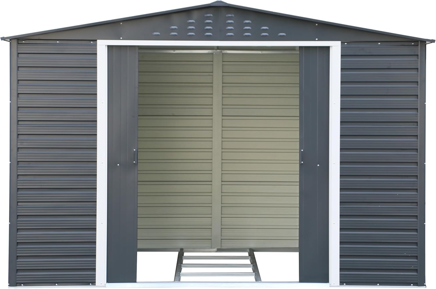 Duramax - Alpine - 10x8 - abri de jardin métal, toit renforcé, 7,82 m²