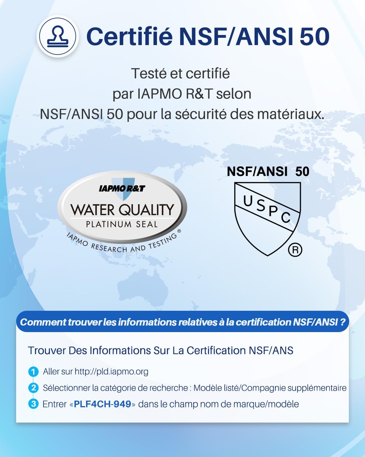 POOLPURE - filtre spa 50 sq ft - lot de 2, haute performance, 4CH-949