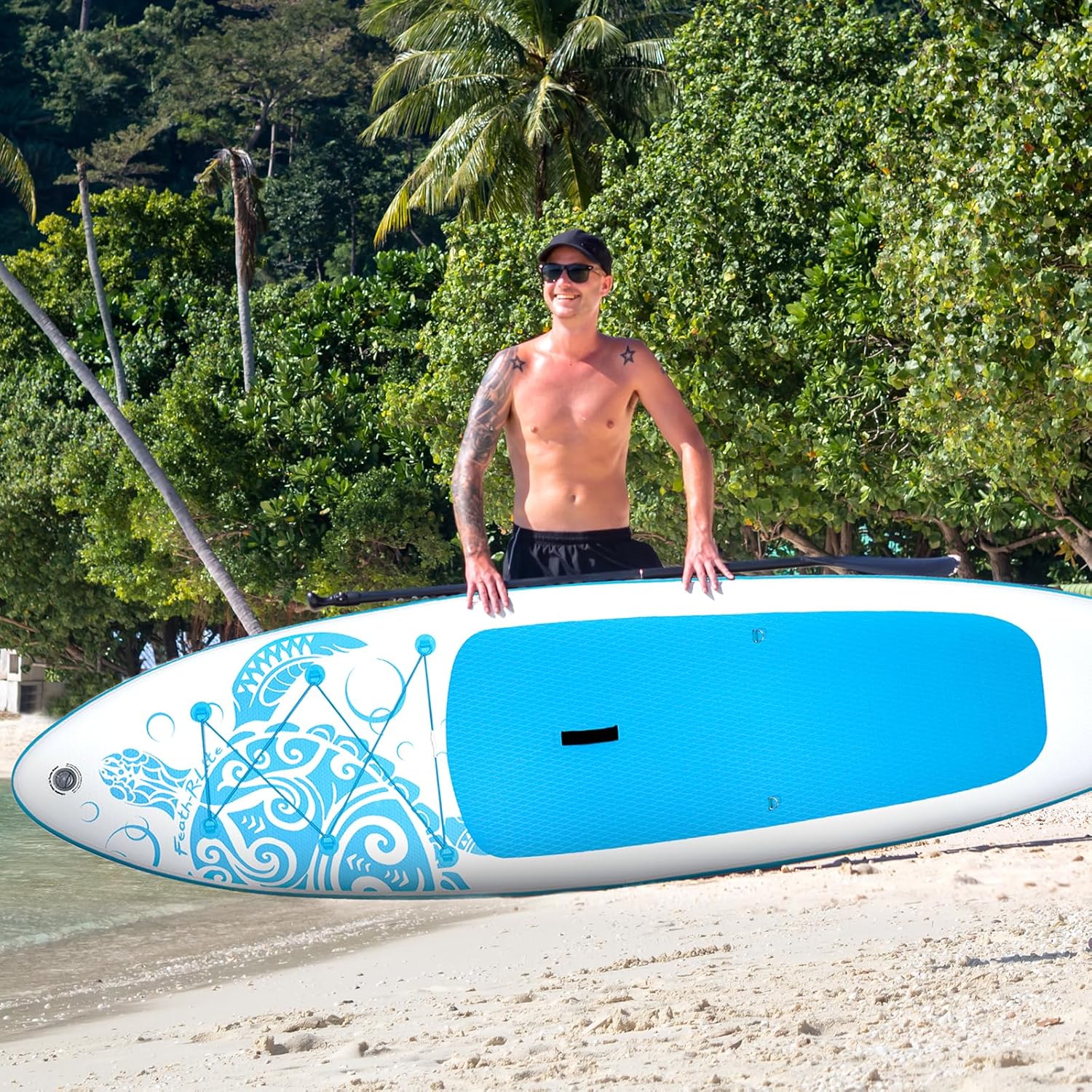FEATH-R-LITE - Stand Up Paddle gonflable adulte - stable, accessoires complets