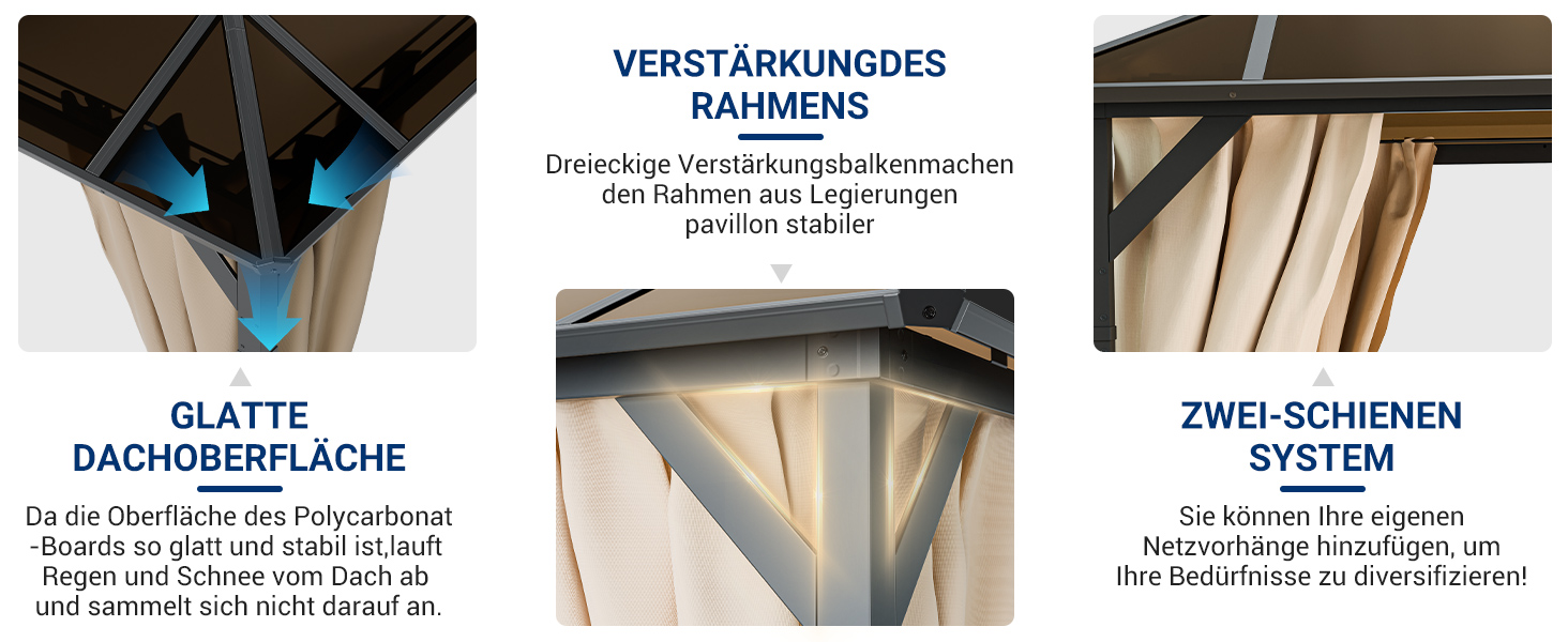 tonnelle de jardin exterieur pergola polycarbonat tonnelle 3x4 imperméable pergola adossée