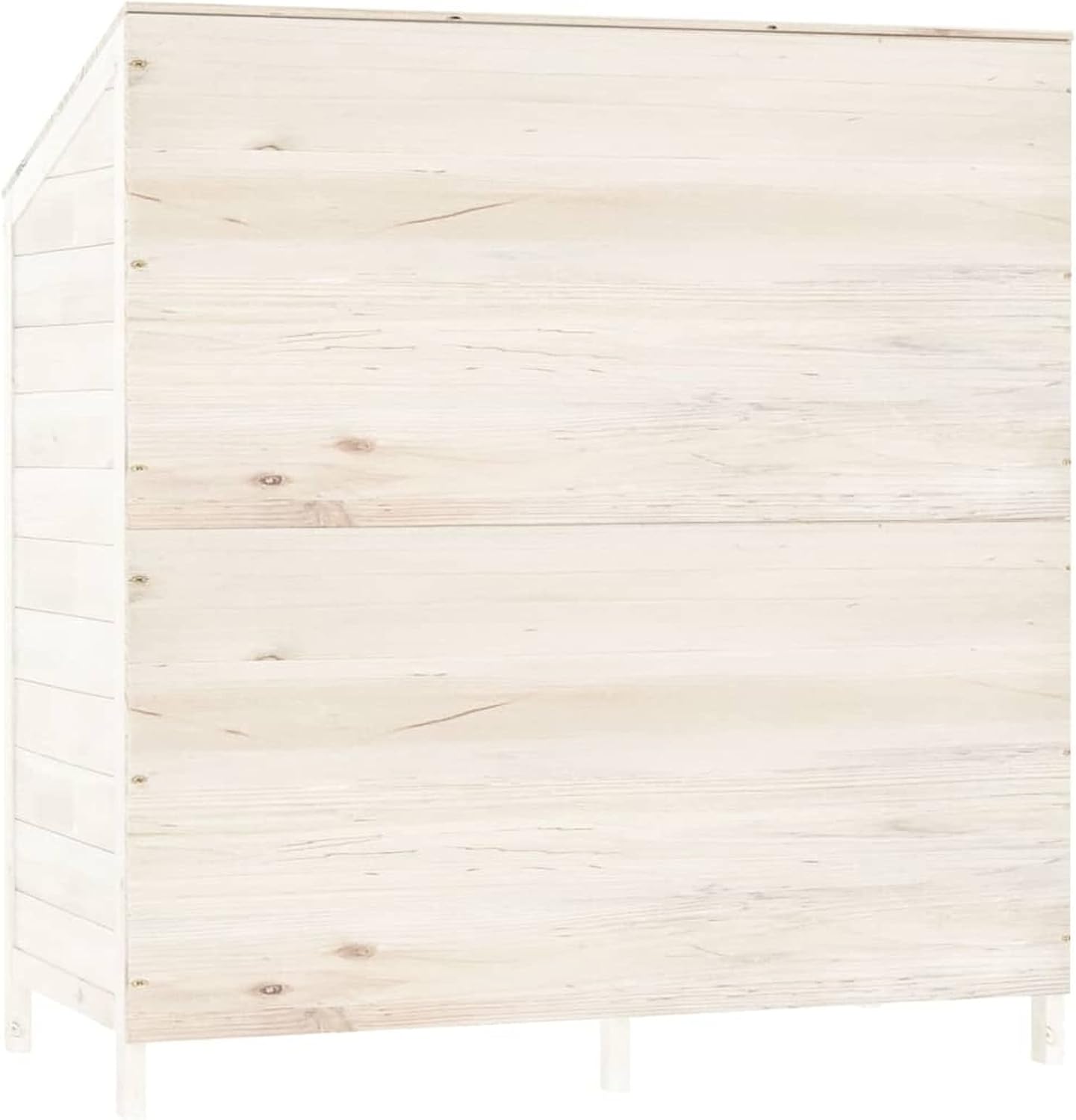 ShGaxin Abri de jardin, abris pour parcelles, abris de jardin, abri de jardin extérieur, maisons préfabriquées, bois d'épicéa massif blanc, 102 x 52 x 112 cm