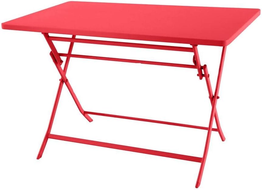 Hespéride - Greensboro - 110x70 cm - Table pliante acier 4 places, traitement epoxy antirouille