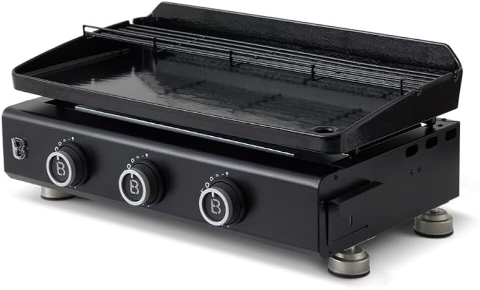 Brasero - Plancha Silvia EVO - 67x34 cm - 3 feux, grille, 7,95kW