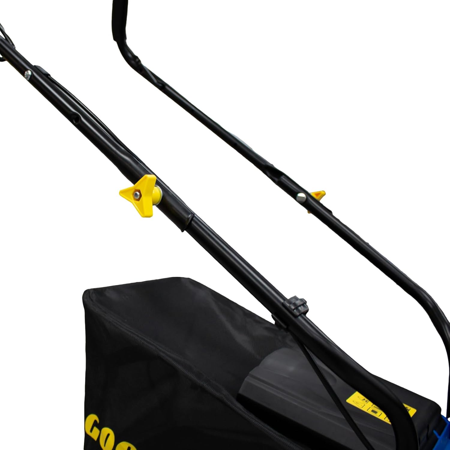 Goodyear Tondeuse Thermique 132cc OHV 4 Temps, Tondeuse à Gazon Poussée, Largeur de Coupe 39 cm, Hauteur Réglable 30–66 mm, Bac 35 L