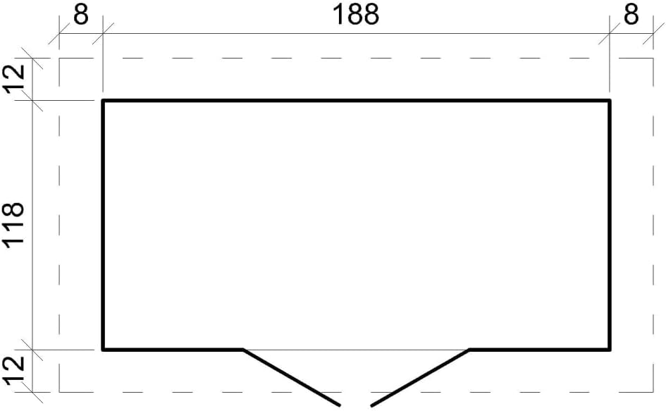 Timbela - Abri de jardin bois 204x142x200cm, sol inclus, 2,22m², M311C+M311G