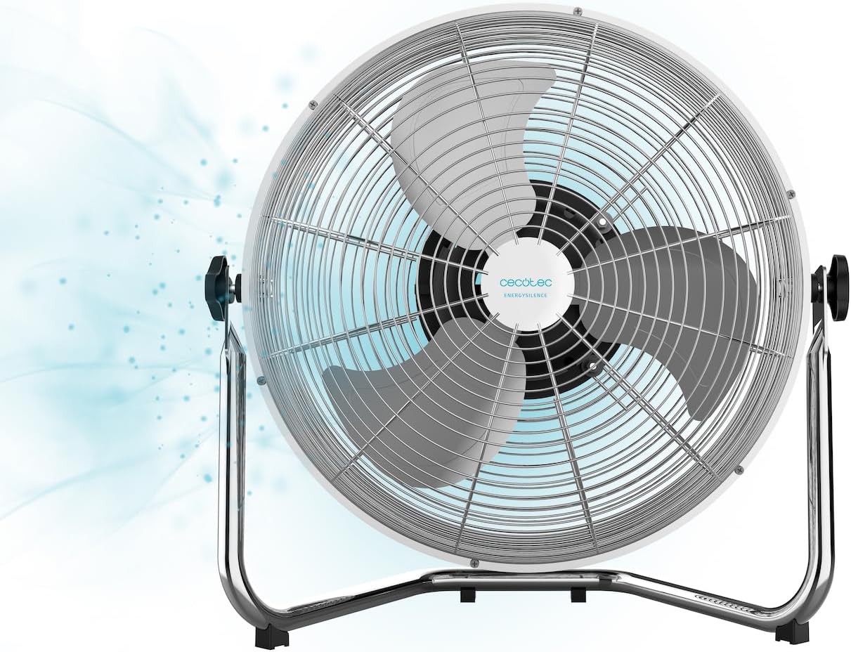 Cecotec Ventilateur Industriel EnergySilence 3000 Pro. 90 W, 16’’ avec 3 pales, Moteur en cuivre et 3 vitesses (4500 GyroPro)