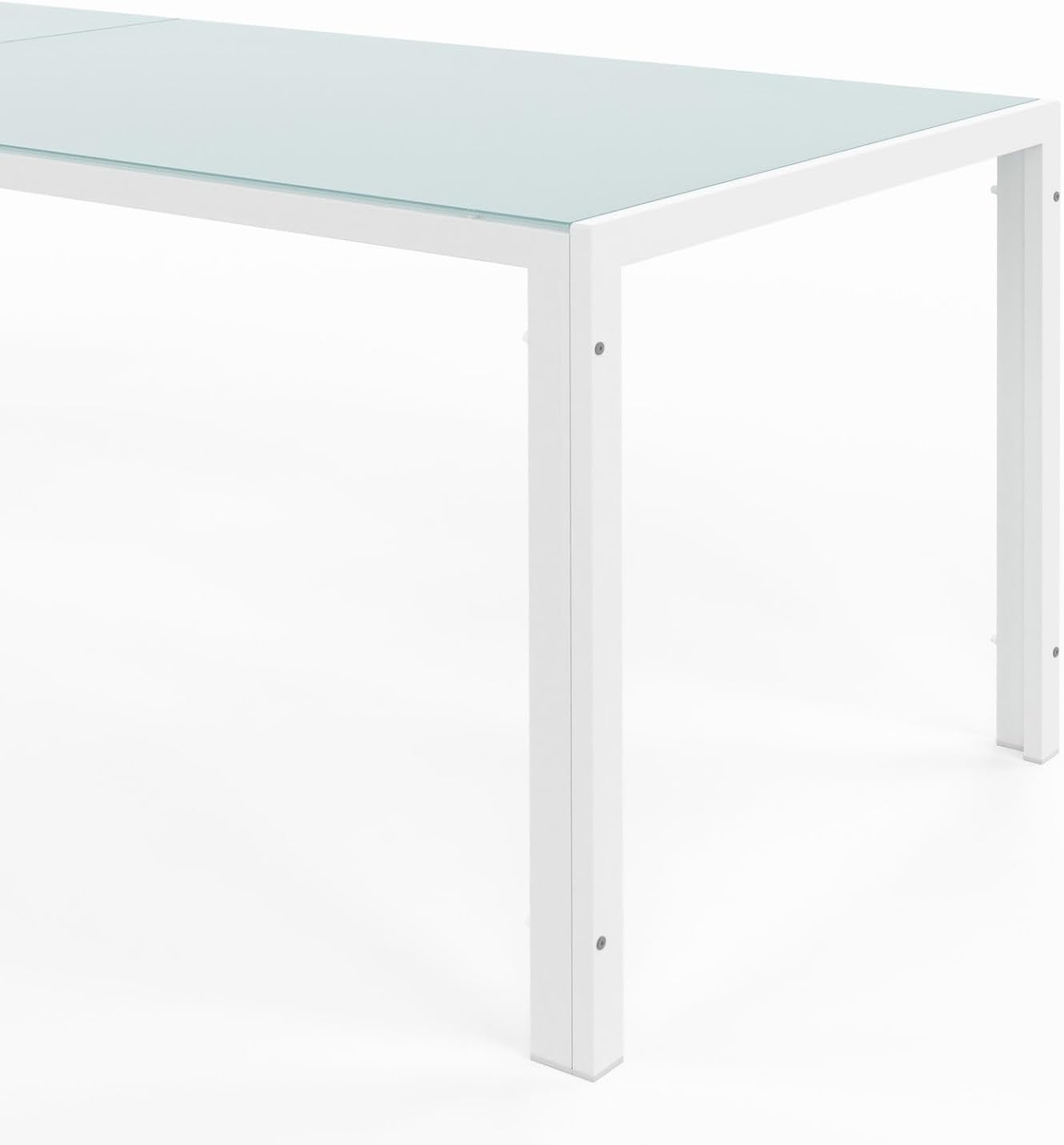 IDMarket - Madrid salon de jardin 240 cm table + 10 chaises blanc/beige