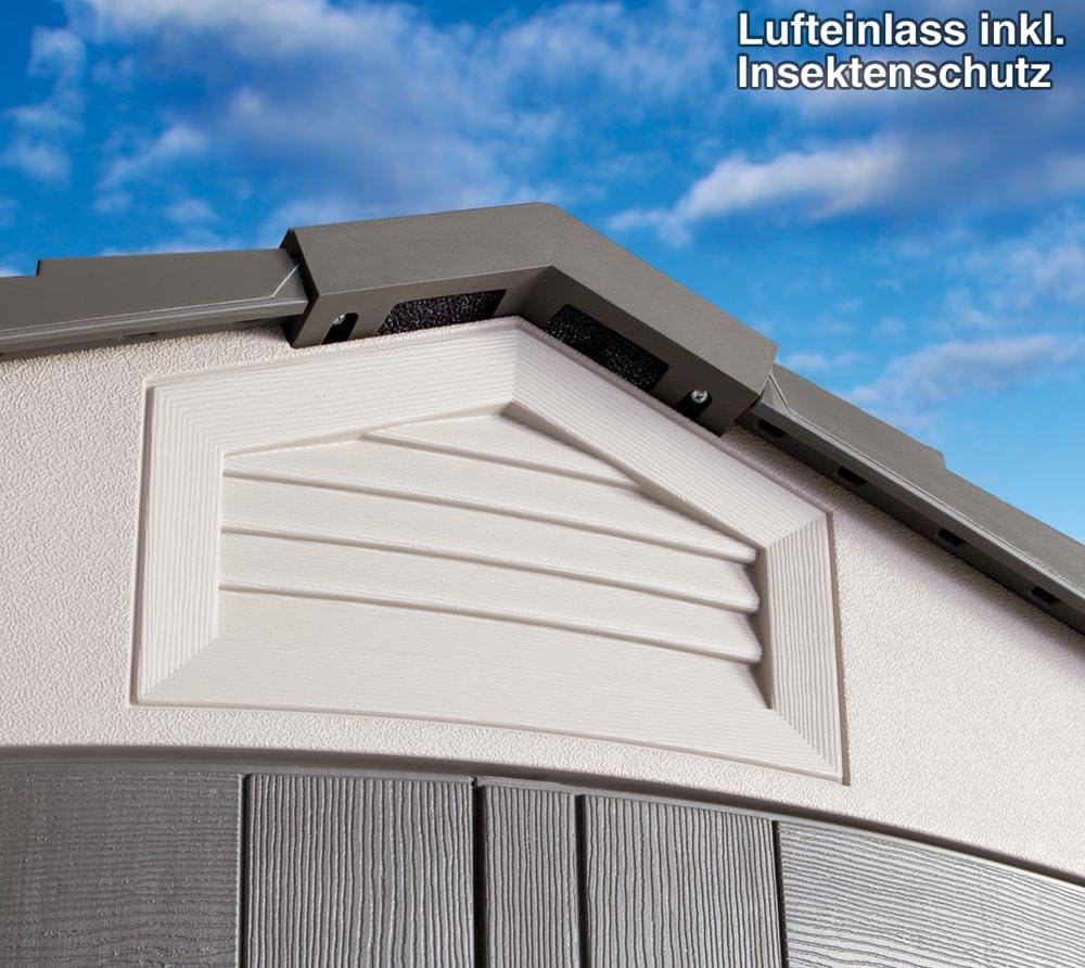 Lifetime - Abri de jardin série Tan - 132,7x204,4x227,9 cm - robuste, spacieux