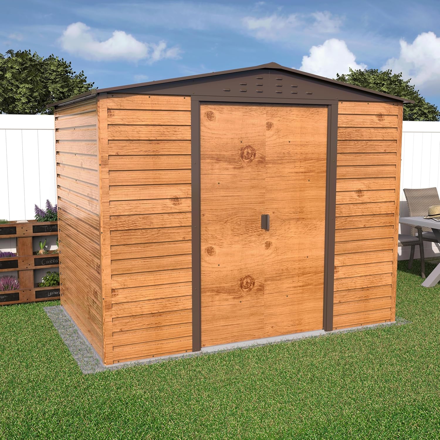 Abri de Jardin en métal  Duramax Alpine 8 x 6 (4,79 m²)