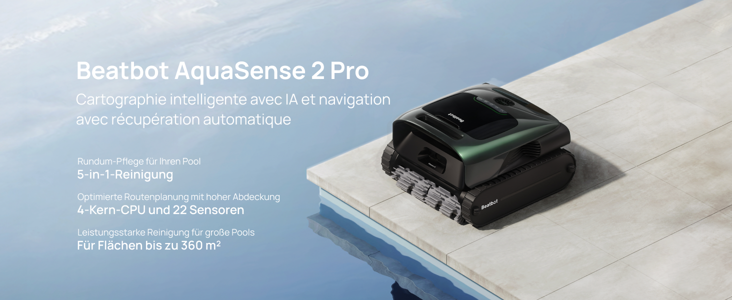 Beatbot AquaSense 2 Pro Robot de Piscine sans Fil