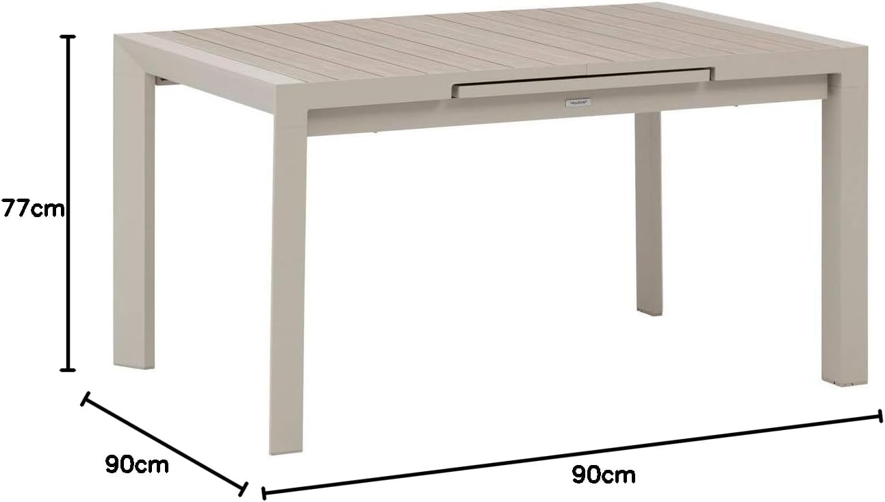 Hespéride - Evasion - 8 places extensible - aluminium effet bois