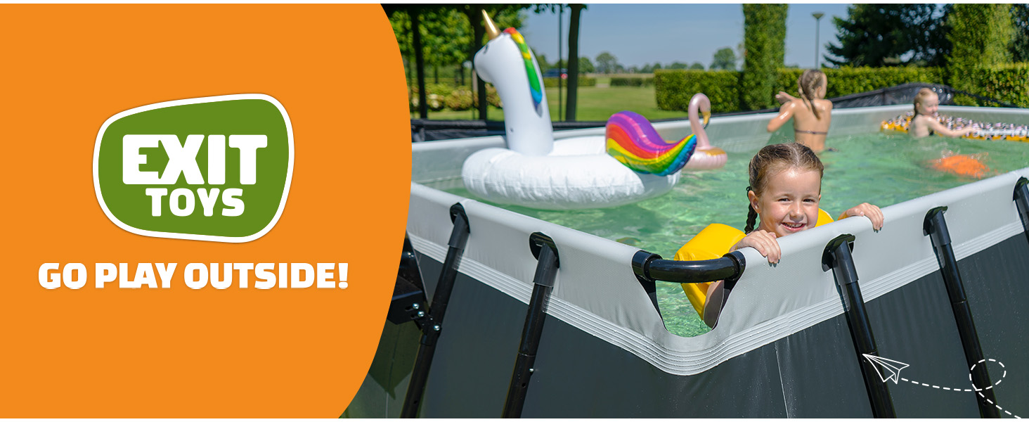 EXIT Toys Piscine rectangulaire avec dôme