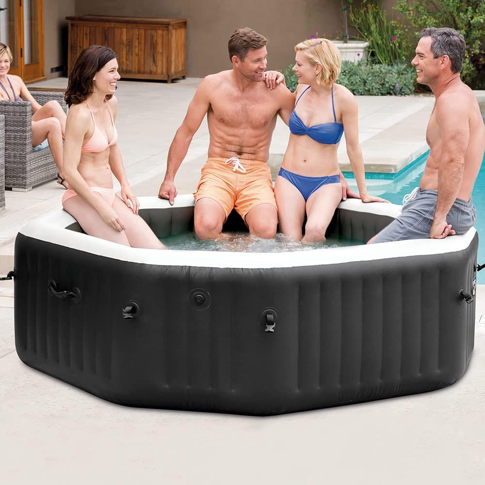 Intex - Pure Spa Carbone 4 places - spa gonflable - 201x71cm - 28458EX