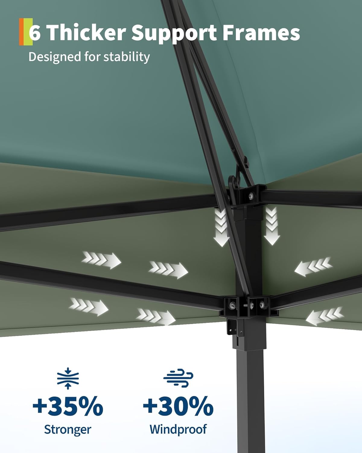 Garvee - Tonnelle Pliante - 3x3m - Filet anti-moustiques, UV, imperméable